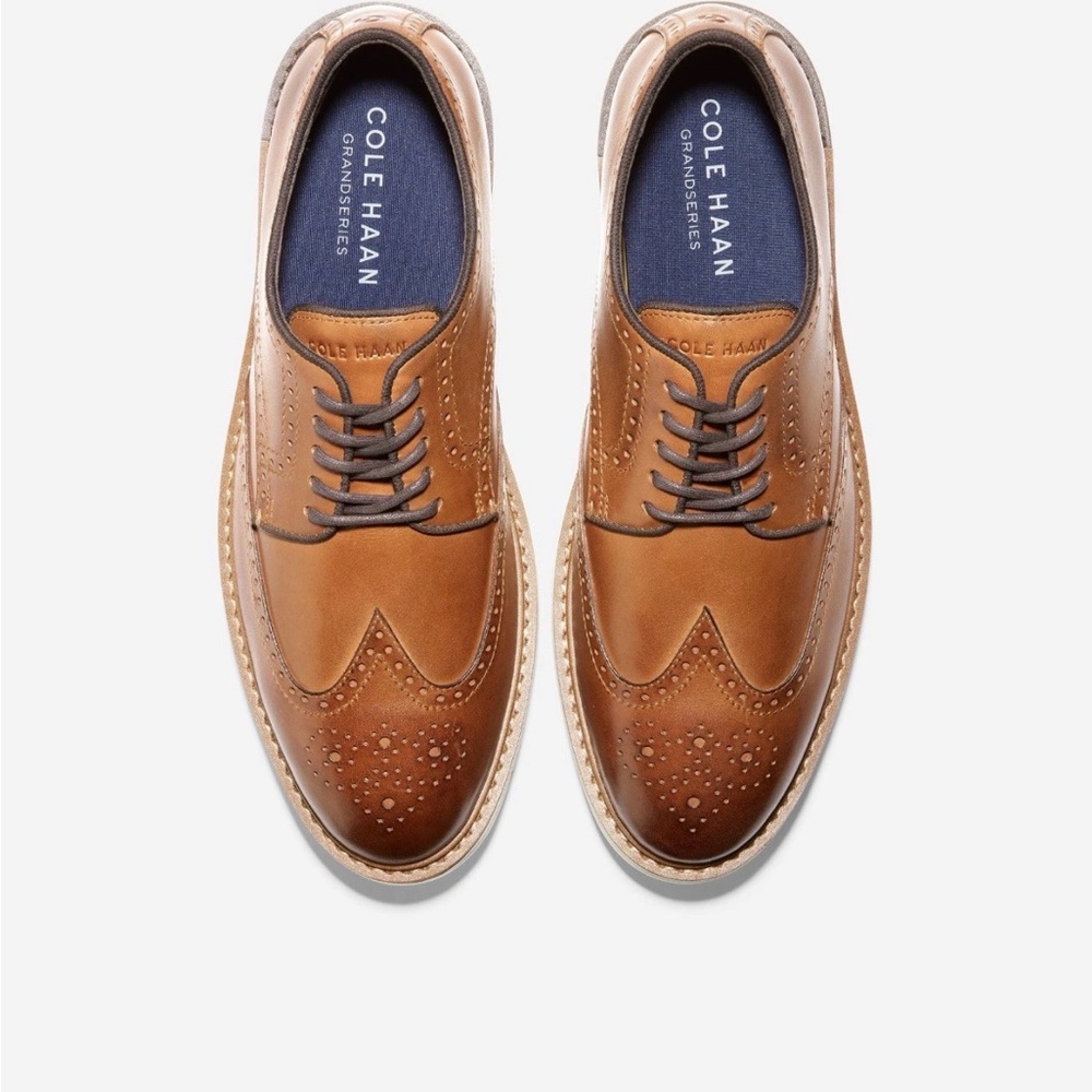 Cole Haan Men's Tan Leather Oxfords